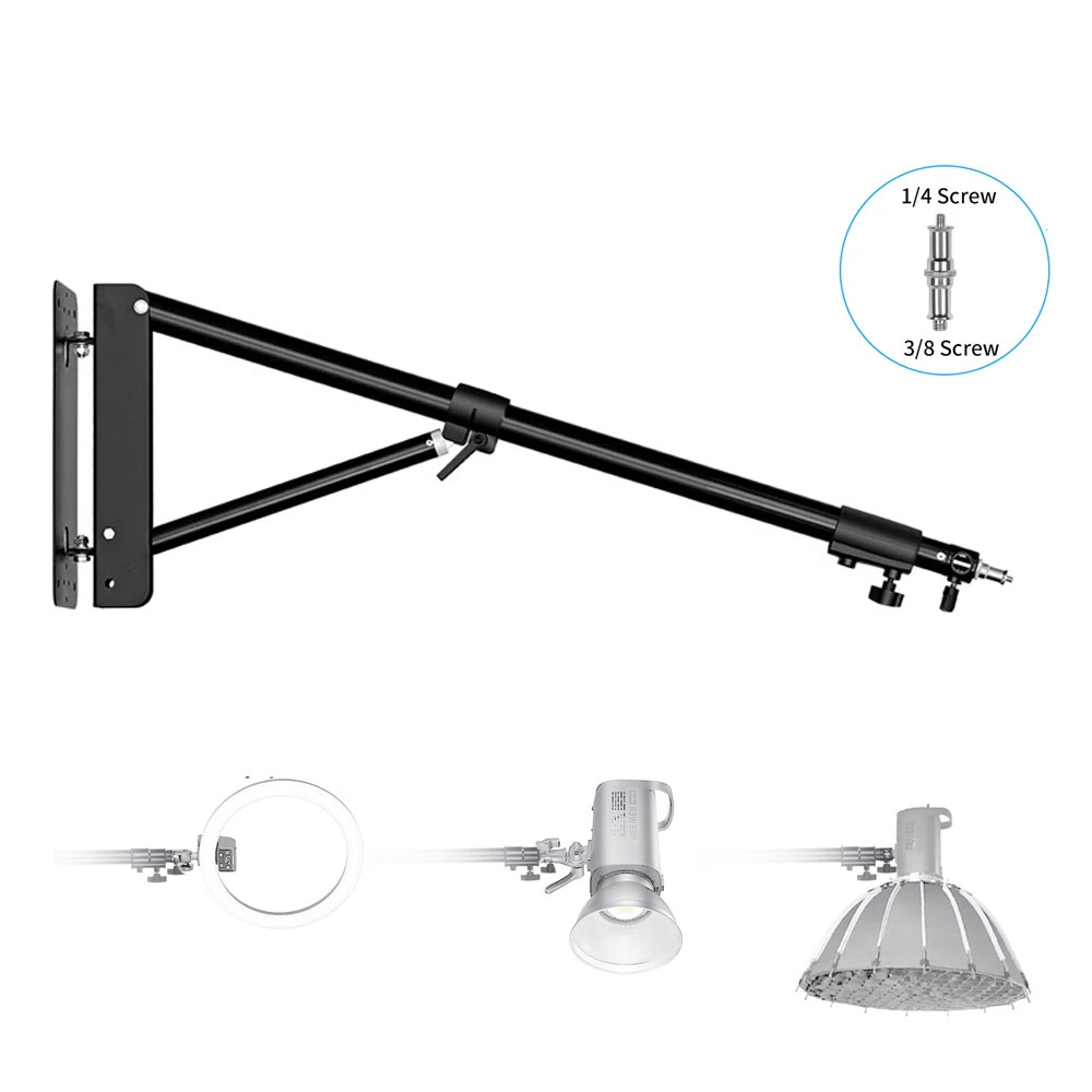 Photography Lighting Umbrella - 100/135/170 cm Duvara Montaj Üçgen Bom