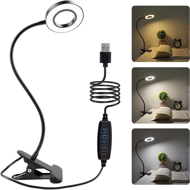 Photography Lighting Book - 48 LEDs masa lambası klip USB
