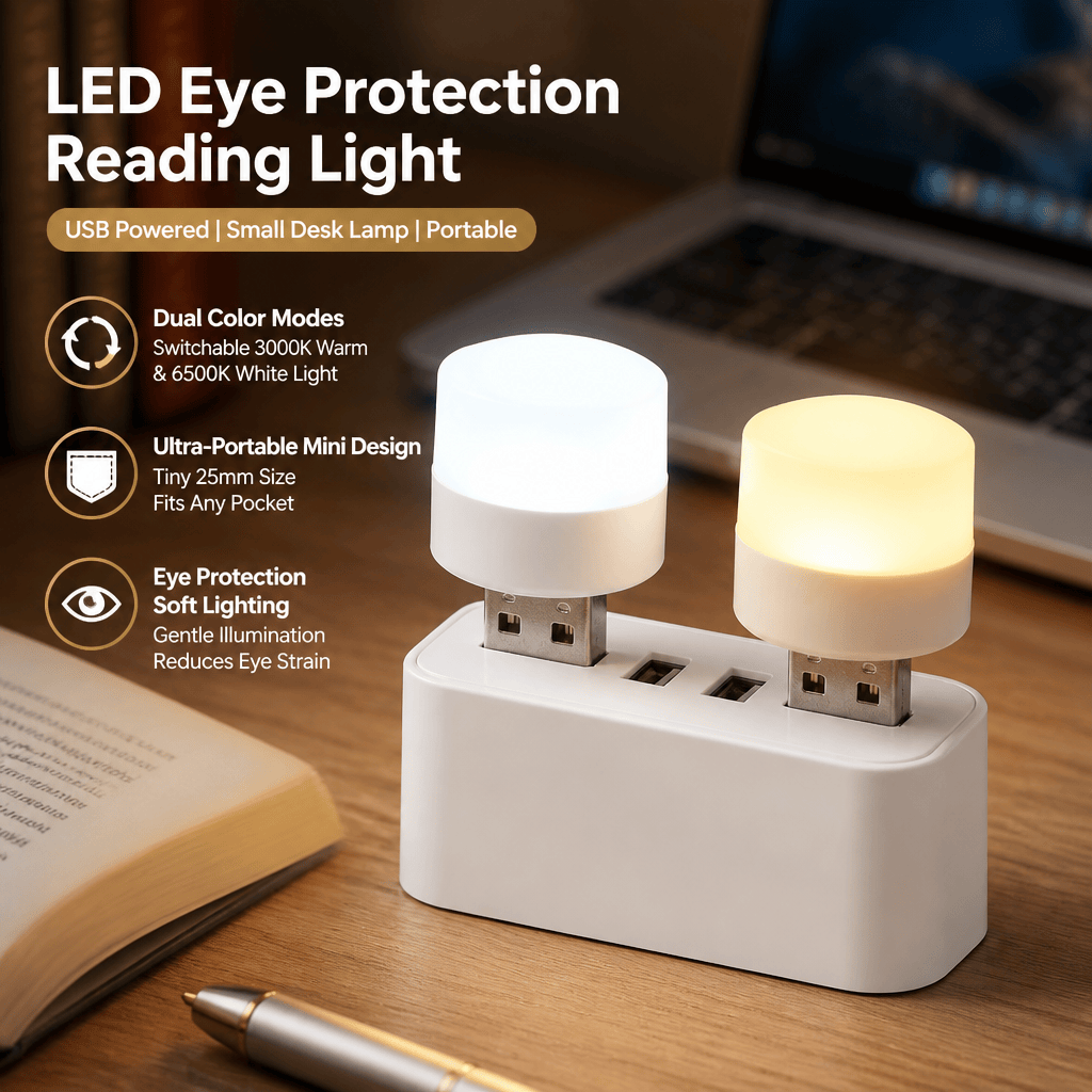 Photography Lighting Book - USB LED Işık Taşınabilir Okuma Lambası