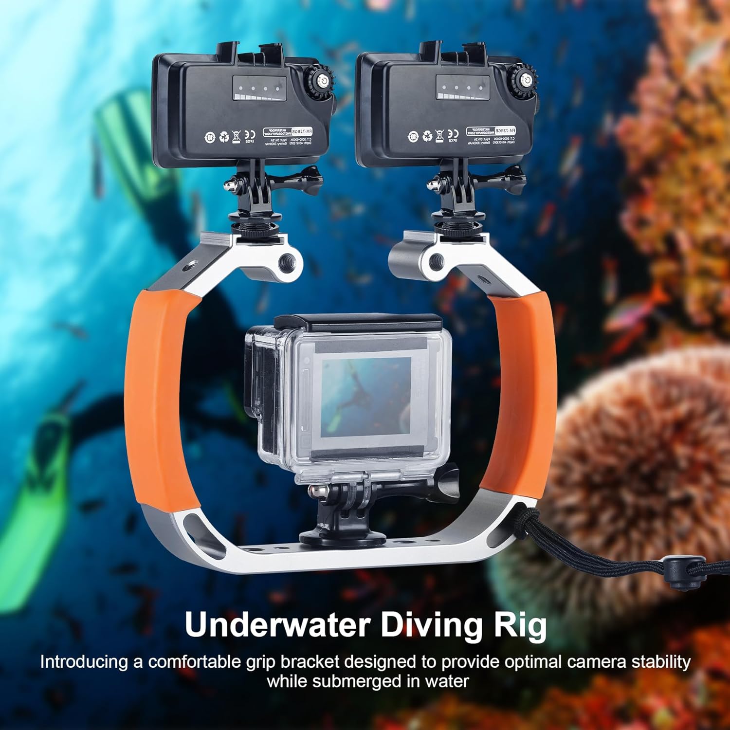 Photography Lighting Rig - Selens su geçirmez dalış Rig el
