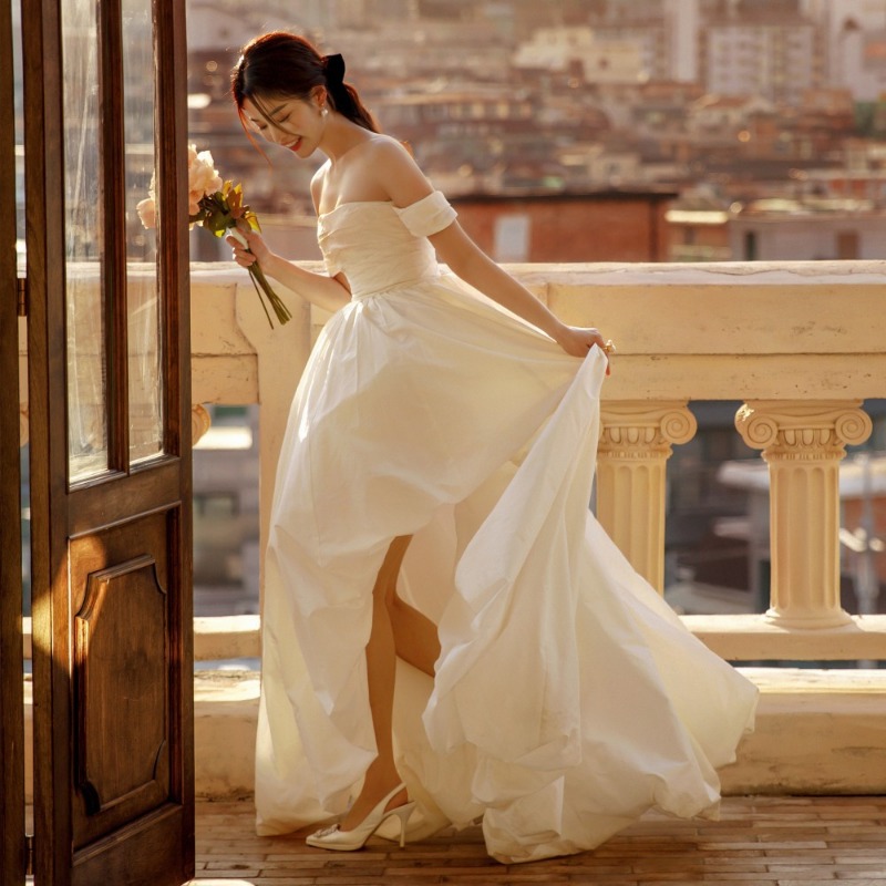 Tek Omuz Askısız Sade Gelinlik - Lighting In Photography incelemesi ve fiyatı