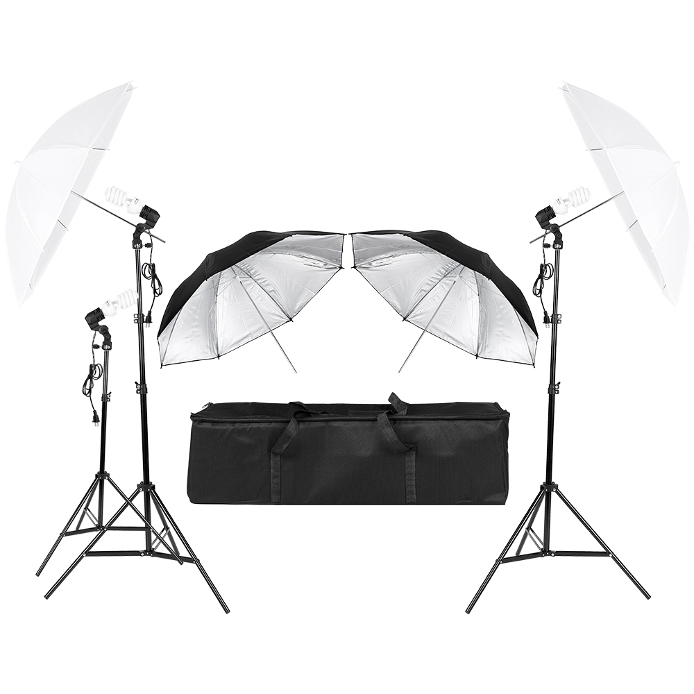 3*45W Fotoğrafçılık Foto Video - Photography Lighting Umbrella incelemesi ve fiyatı