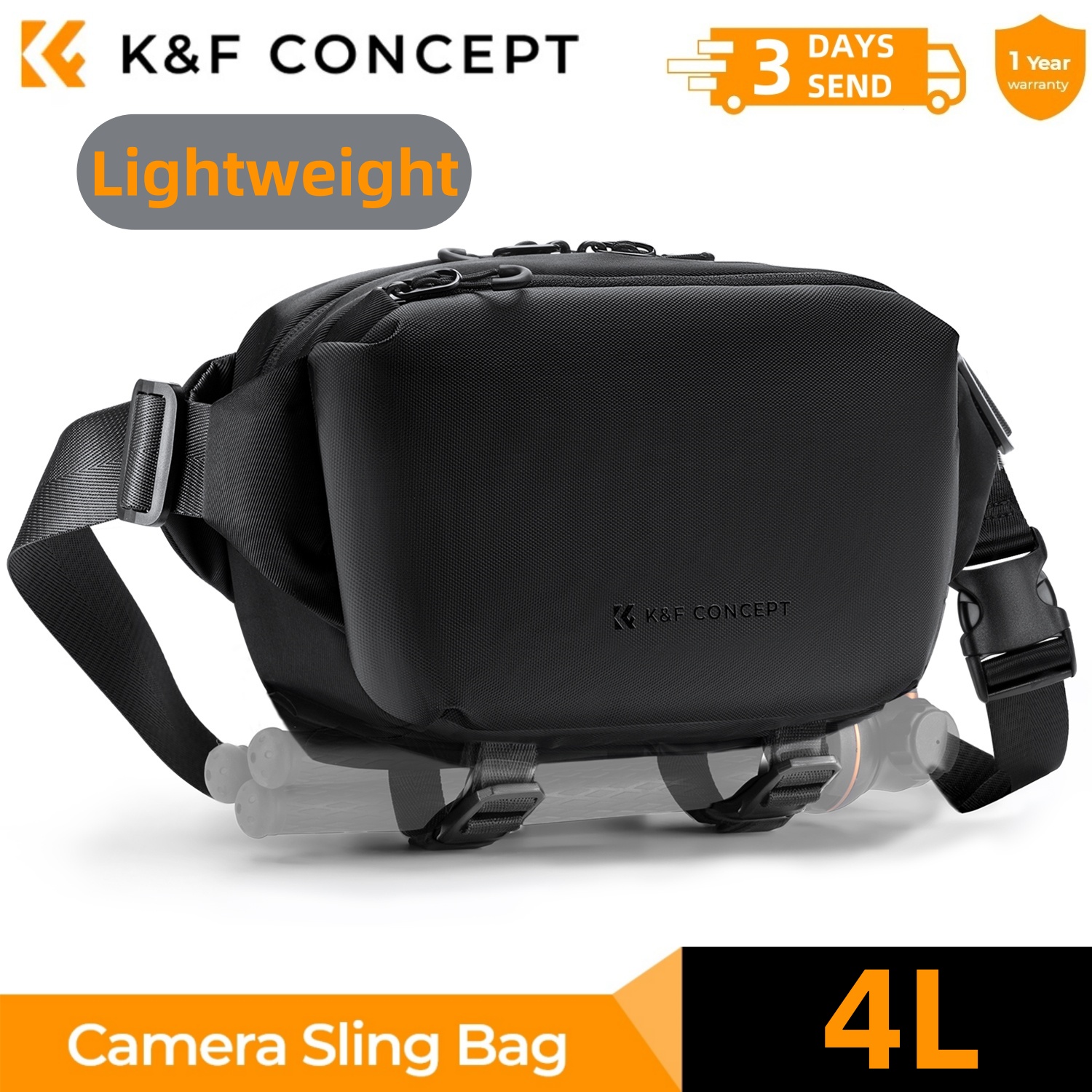 K&F CONCEPT 4L Kamera askılı ç - Photography Lighting Equipment Bags incelemesi ve fiyatı
