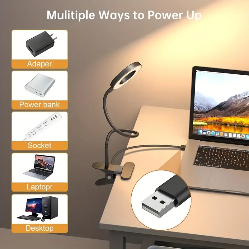 48 LED'li Klipsli Masa Lambası - Photography Lighting Book incelemesi ve fiyatı