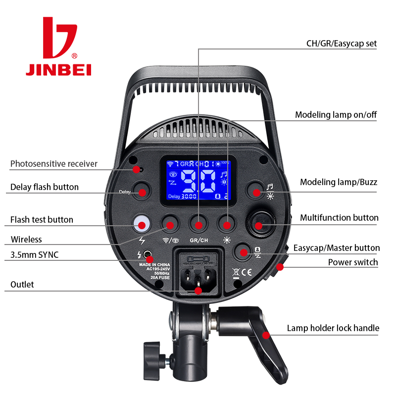 JINBEI DPX-800II 800W 25W LED  - Good Lighting In Photography incelemesi ve fiyatı